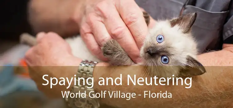 Spaying and Neutering World Golf Village - Florida